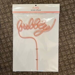 Santa Barbara Design Studio Bubbly Word Straw